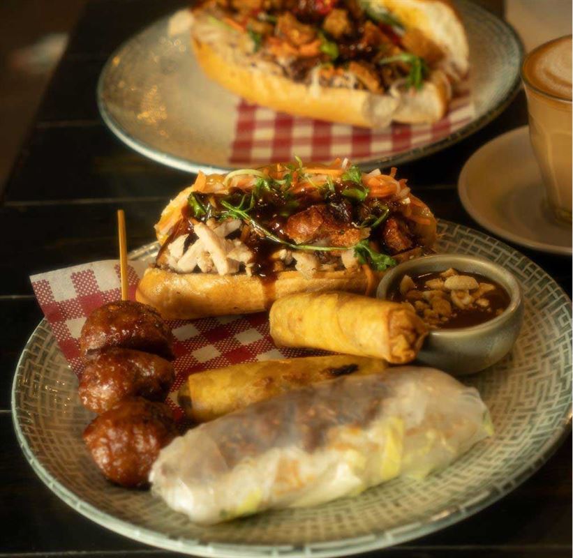 Vietnamese tasting plate and share dishes